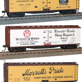 Accurail ACU8079 HO KIT 40' Wood Reefer, Decker/Morrell/Wescott(3)