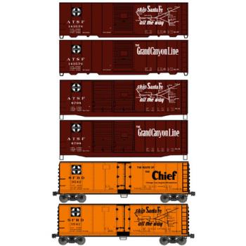 Accurail ACU8082 HO KIT 40' Steel Box & Reefer, SF (3)