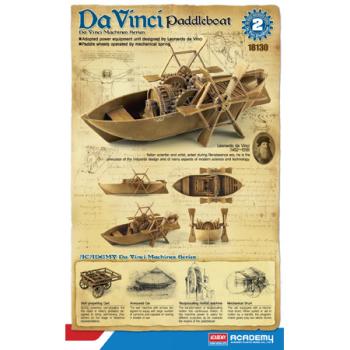 Academy Plastic ACY18130 DA VINCI PADDLE BOAT KIT 1/24 SCALE