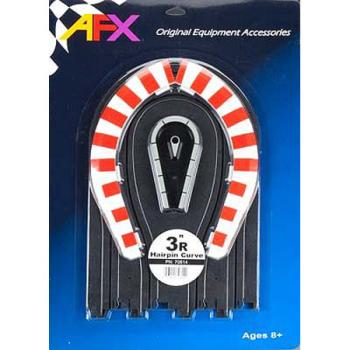 AFX/Racemasters Slot Cars AFX70614 3"" HAIRPIN CURVE TRACK WITH CURBS