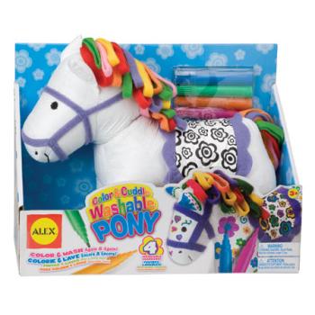 Alex Toys ALX69WH Color and Cuddle Pony