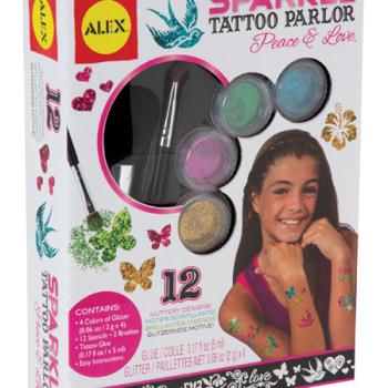 Alex Toys ALX799P Sparkle Tattoo Parlor-Peace & Love