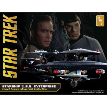 AMT Plastic Models AMT954 1/2500 Star Trek USS Enterprise Box Set, Snap