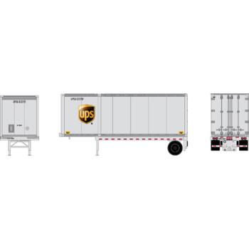 Athearn Trains ATH29427 28' UPS CONTAINER CHASSIS H/O SCALE RTR