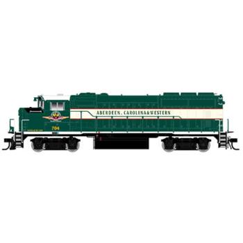 Atlas Model Rr ATL10001395 HO GP40-2W, Aberdeen Carolina & Western #704