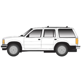 Atlas Model Rr ATL60000053 N 1993 Ford Explorer w/Beacon, White (2)