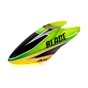 Blade Helicopte BLH3722C Fiberglass canopy for the Blade 130X green/orange