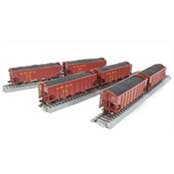 Broadway Limite BLI1793 HO H2a 3-Bay Hopper, UP Pack B (6)