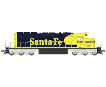 Broadway Limite BLI2701 HO SD40-2 w/DCC & Sound, SF/Yellow Bonnet #5044