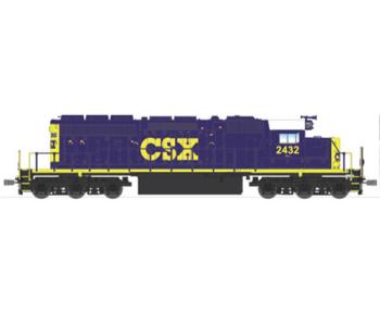 Broadway Limite BLI2713 HO SD40-2 w/DCC & Sound, CSX/YN3 #2439