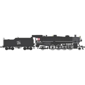 Broadway Limite BLI2906 HO USRA 2-8-2 Light w/DCC & Sound, GTW #455