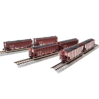 Broadway Limite BLI4452 HO H2a 3-Bay Hopper, SF/Red (6)