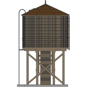 Broadway Limite BLI6091 HO Operating Water Tower w/Sound, Weathered Brown