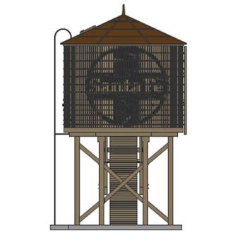 Broadway Limite BLI6092 HO Operating Water Tower/Sound, SF/Weathered Brown