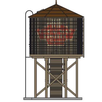 Broadway Limite BLI6097 HO Operating Water Tower w/Sound, BLI Logo/Brown