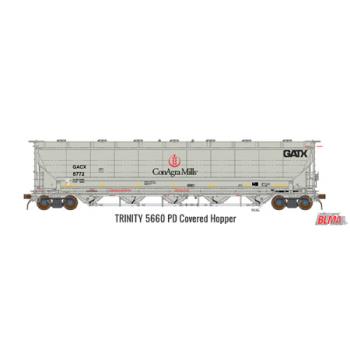 Blma Models BLM19007 N Trinity 5660 PD Covered Hopper, GATX #8764