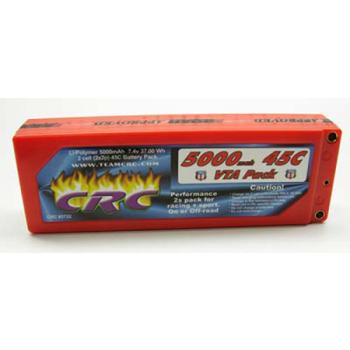 Calandra Racing CLN3732 VTA 2S 5000mah, 45C LiPo Battery: Bullet