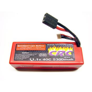 Calandra Racing CLN3733 11.1V 5300mAh 40C Lipo Battery with TRA Connector