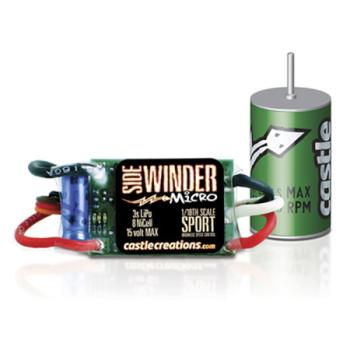 CASTLE CREATION CSE010005005 1/18 Sidewinder Micro Spt ESC w/4100Kv 010-0050-05