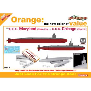 Cyber Hobby Pla CYH1047 USS MARYLAND/CHICAGO  1/350 SCALE KIT