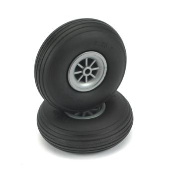 Dubro Products DUB275T LOW BOUNCE WHEELS (2) 2 3/4"" TREADED