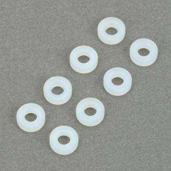 Dubro Products DUB635 #4 NYLON FLAT WASHERS (8)