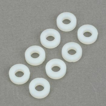 Dubro Products DUB637 #8 NYLON FLAT WASHERS (8)