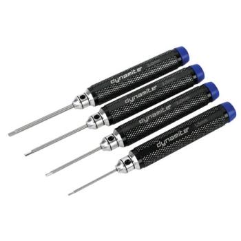 Dynamite Rc DYN3080 HEX DRIVER SET 4pc METRIC HEX DRIVER MM