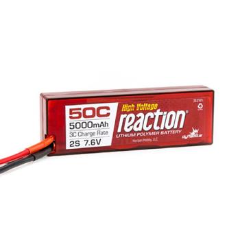 Dynamite Rc DYNB3852T Reaction 7.6V 5000mAh 2S 50C LiPo Hardcase: TRA