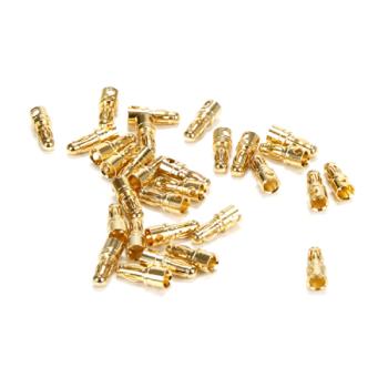 E-flite EFLAEC316 Gold Bullet Connector, Male, 3.5mm (30)