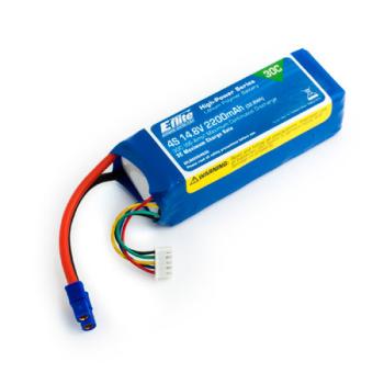 E-flite EFLB22004S30 2200mAh 4S 14.8V 30C LiPo, 13AWG EC3