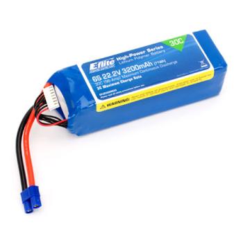 E-flite EFLB32006S30 3200mah 30C 6 CELL LiPo PACK