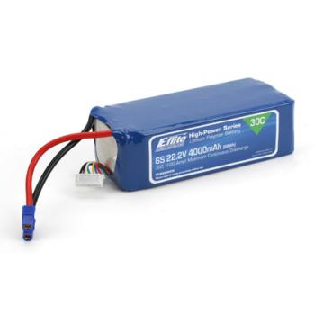 E-flite EFLB40006S30 4000mAh 6S 22.2V LiPO BATTERY 30C 12AWG EC3