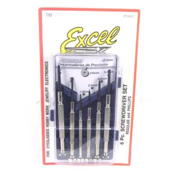 EXCEL HOBBY BLA EXL55662 JEWELERS SCREWDRIVER SET FLAT & PHILLIPS