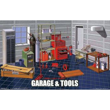 Fujimi Plastic FJM11118 1/24 GARAGE & TOOLS SET 1/24 SCALE KIT