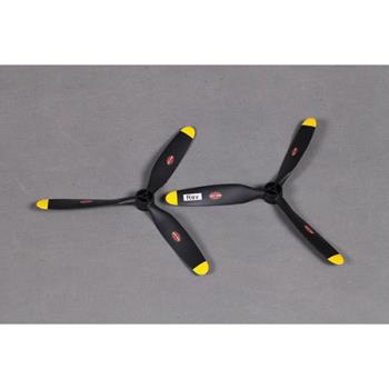 FMS Model Produ FMMPROP008 Propeller: 9x6.5 3 Bld B-25 2pk