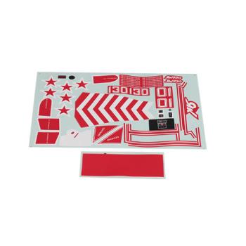 FMS Model Produ FMMPS113RED Decal Sheet, Red: Yak 130