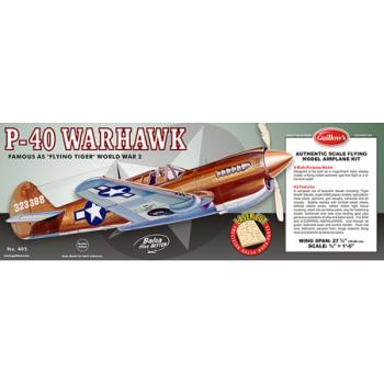 Guillow, Paul K GUI405LC Curtiss P40 Warhawk Laser Cut