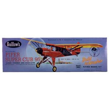 Guillow, Paul K GUI602 PIPER CUB 20"" WING SPAN RUBBER  POWERED