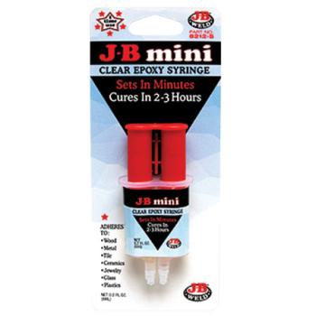JB Weld JBW8212S MINI CLEAR EPOXY SYRINGE COLD CURE
