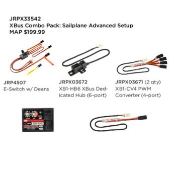 Japan Remote Co JRPX33542 XBus Combo XPack: Advanced Sailplane