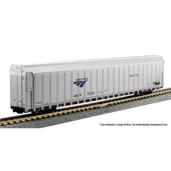 Kato USA Inc KAT1065501 N Aluminum Auto Carrier, Amtrak #1 (4)