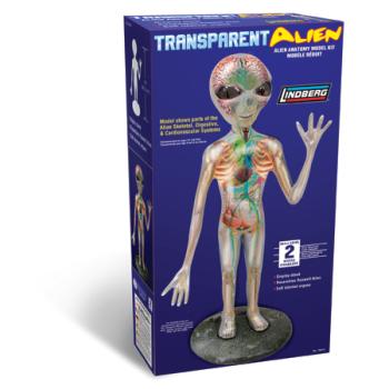 Lindberg Models LND76014 TRANSPARENT ROSWELL ALIEN SCALE KIT