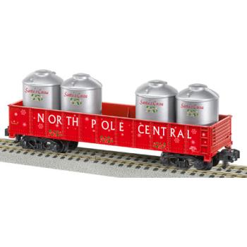 LIONEL LNL648875 S AF Gondola w/Santas Cocoa Containers, North Pole