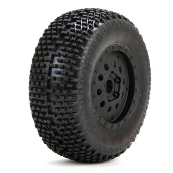 Team Losi Racin LOS43004 Premount Eclipse Tire/Wheel Front (2): XXX-SCT