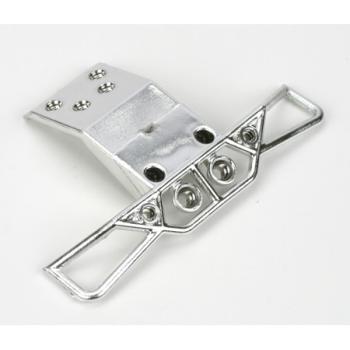 Team Losi Racin LOSB1102 Front Bumper/Skid Plate, Chrome: Mini-DT