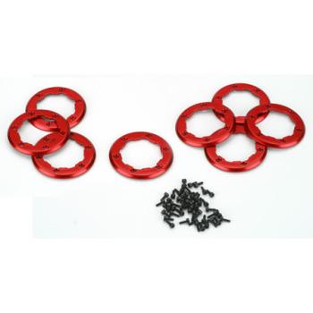 Team Losi Racin LOSB1499 Wheels Rings, Red (8): MRC