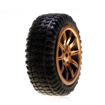 Team Losi Racin LOSB1586 Tires, Mounted, Gold: Micro Rally(4)