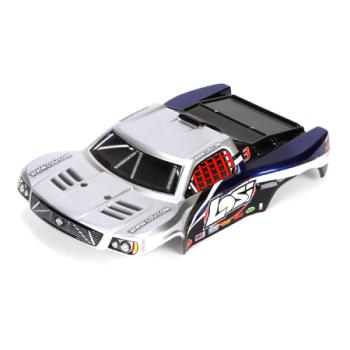 Team Losi Racin LOSB1792 1/24 4WD SCT Painted Body, Silver/Blue