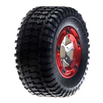 Team Losi Racin LOSB1950 Front Mounted Tire, Chrome (2): MSCT